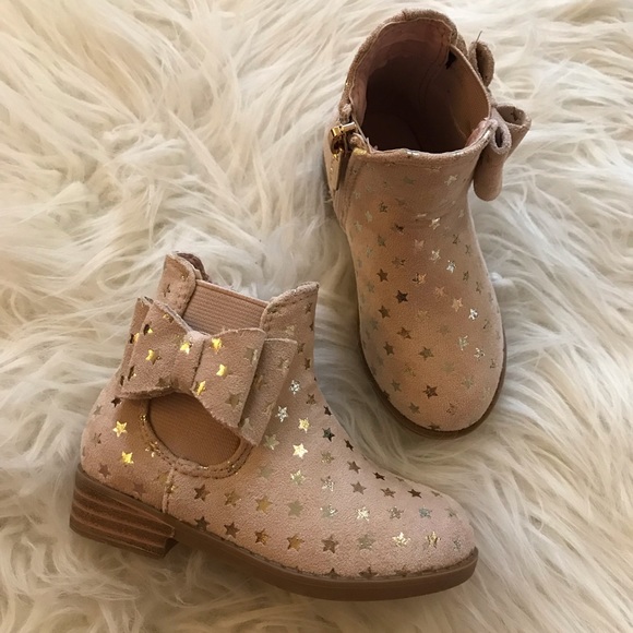 Baby Tahari Star & Bow Booties 5 - Picture 8 of 10